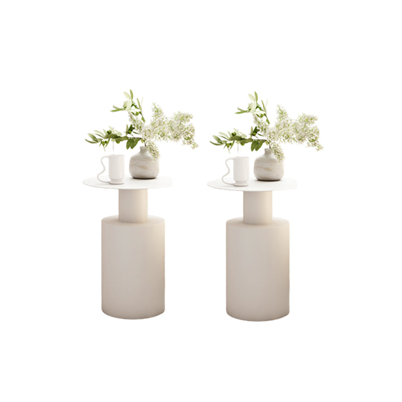 Mid-century Modern Round Side Table 15.75-inch Pedestal End Table