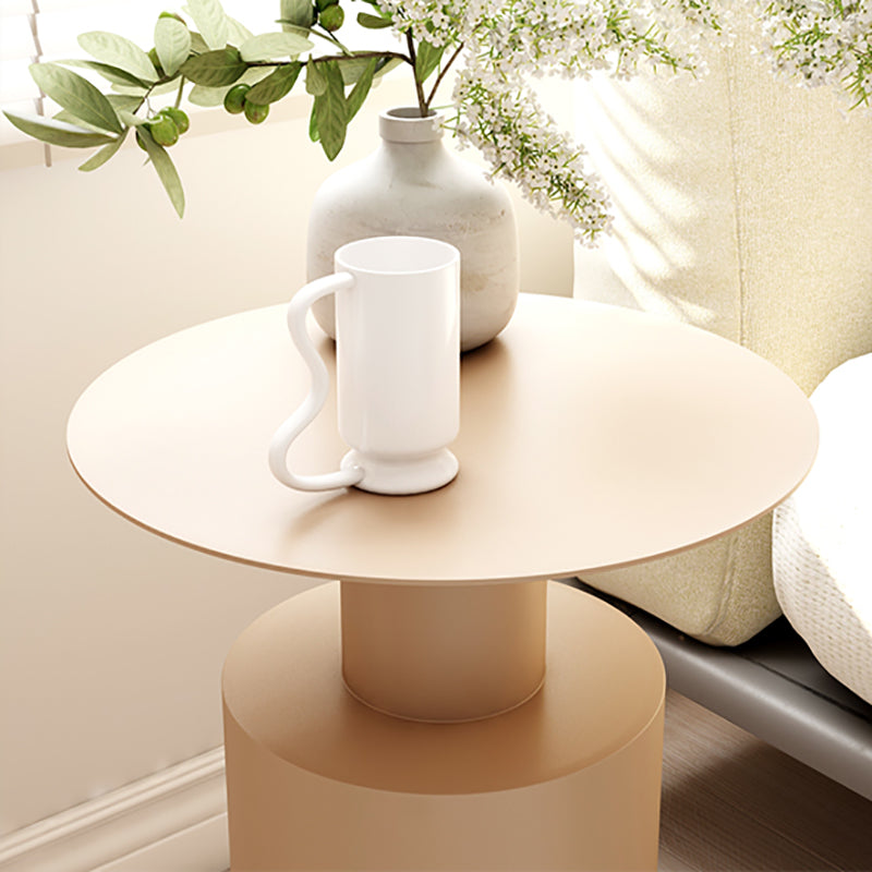 Mid-century Modern Round Side Table 15.75-inch Pedestal End Table