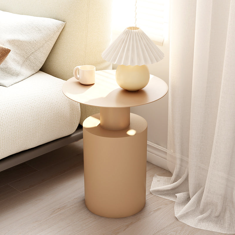 Mid-century Modern Round Side Table 15.75-inch Pedestal End Table