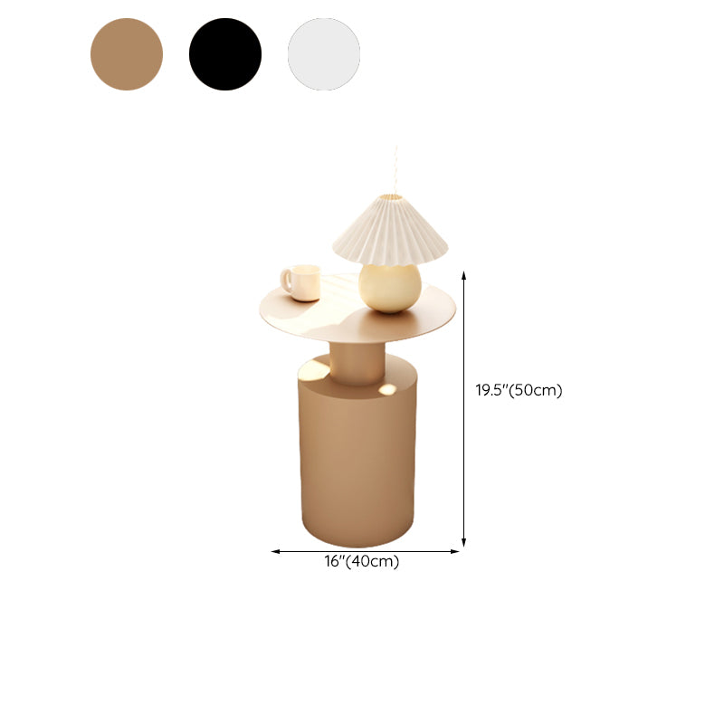 Mid-century Modern Round Side Table 15.75-inch Pedestal End Table