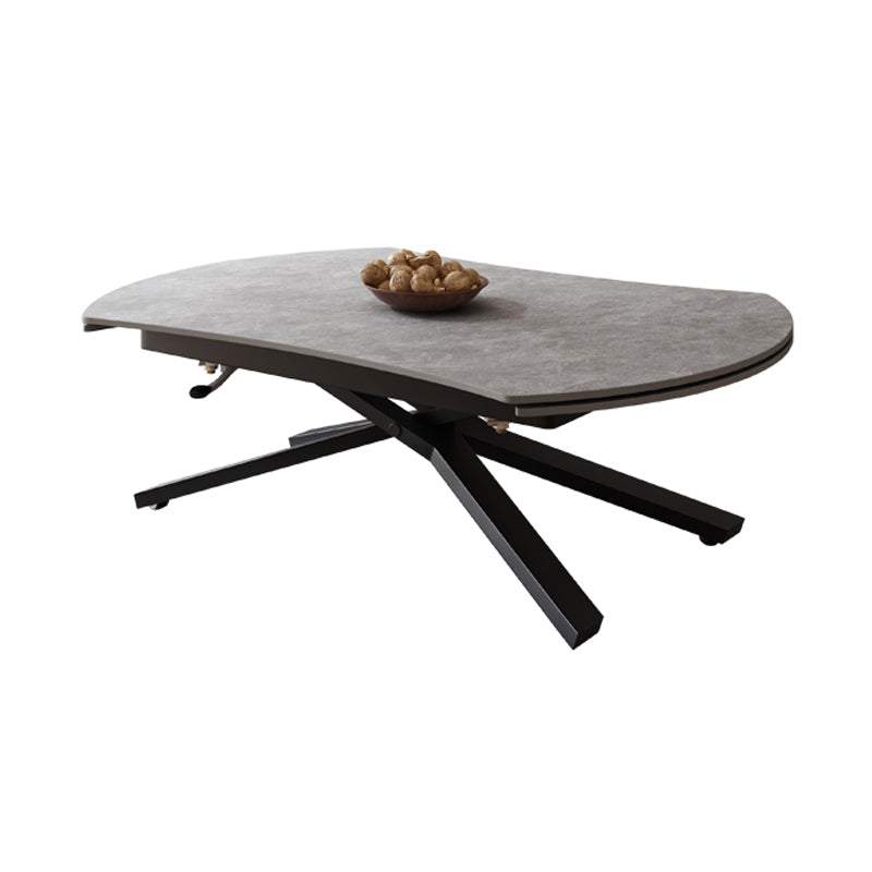 Glam 4 Legs Cocktail Table Single Stone Coffee Cocktail Table