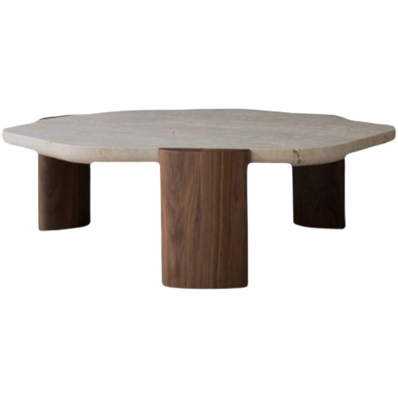 Contemporary Geometric Cocktail Table Single Slate Coffee Cocktail Table