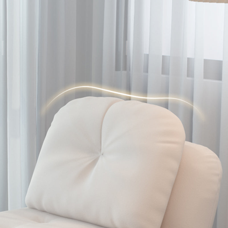 Tufted Upholstered Futon Chair with Mattress Glam Convertible Sofa