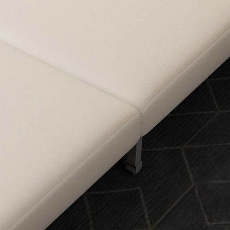 Bonded Leather Sofa Futon Contemporary Futon Sleeper Sofa with Storage