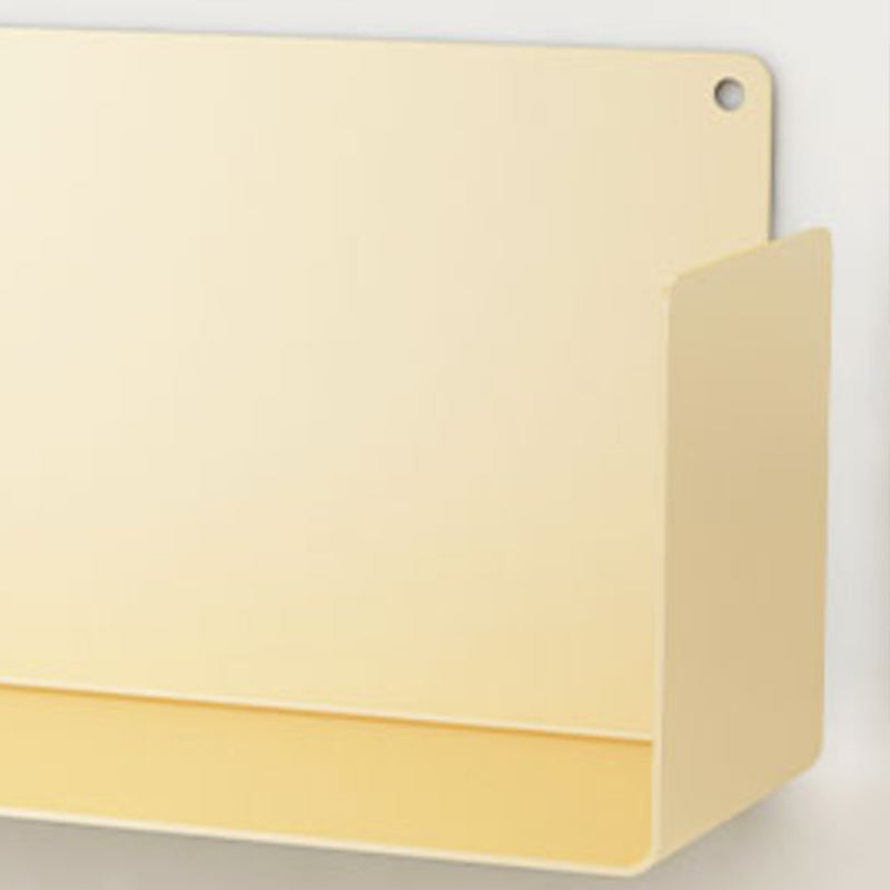 1 Shelf Closed Back Bookshelf Glam Metal Floating Horizontal Bookcase