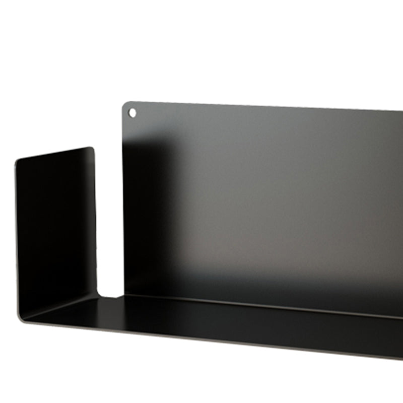 1 Shelf Closed Back Bookshelf Glam Metal Floating Horizontal Bookcase