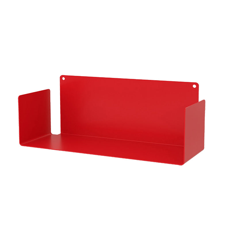 Metal Closed Back Bookshelf Contemporary Floating Bookcase with Shelves