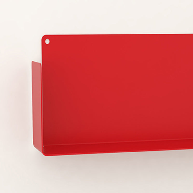 Metal Closed Back Bookshelf Contemporary Floating Bookcase with Shelves