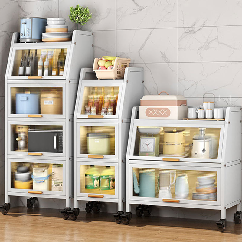 Standard Metal Industrial Bookcase Closed Back Bookshelf with Cabinets