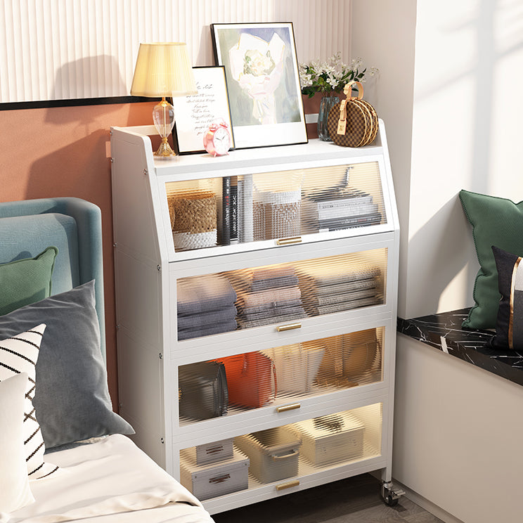 Standard Metal Industrial Bookcase Closed Back Bookshelf with Cabinets