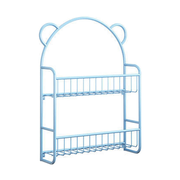 Metal Floating Scandinavian Bookcase Closed Back Bookshelf with Shelves