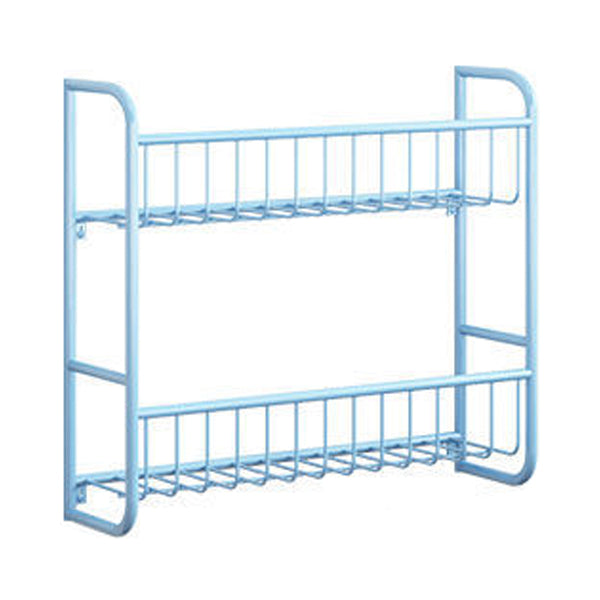 Metal Floating Scandinavian Bookcase Closed Back Bookshelf with Shelves