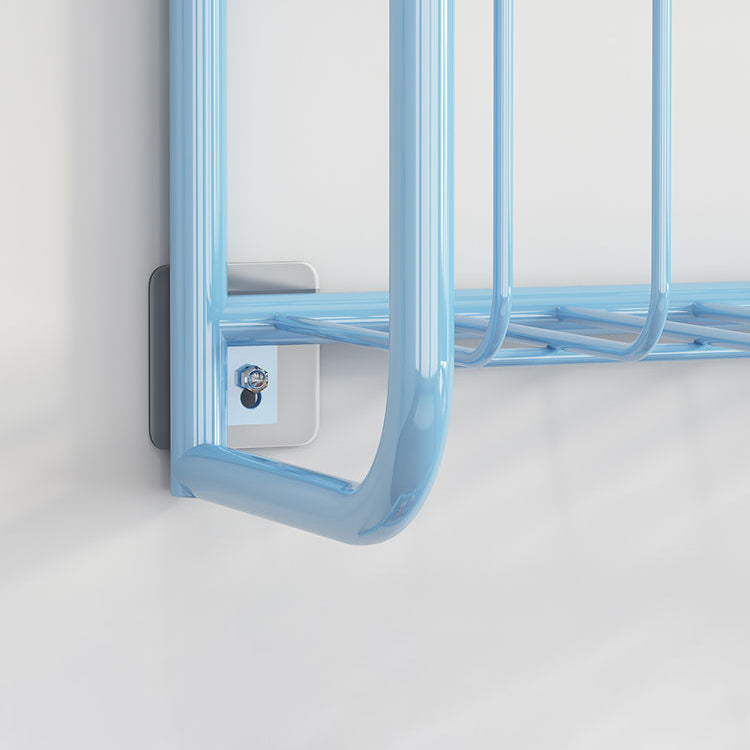 Metal Closed Back Bookshelf Scandinavian Wall Mounted Bookcase