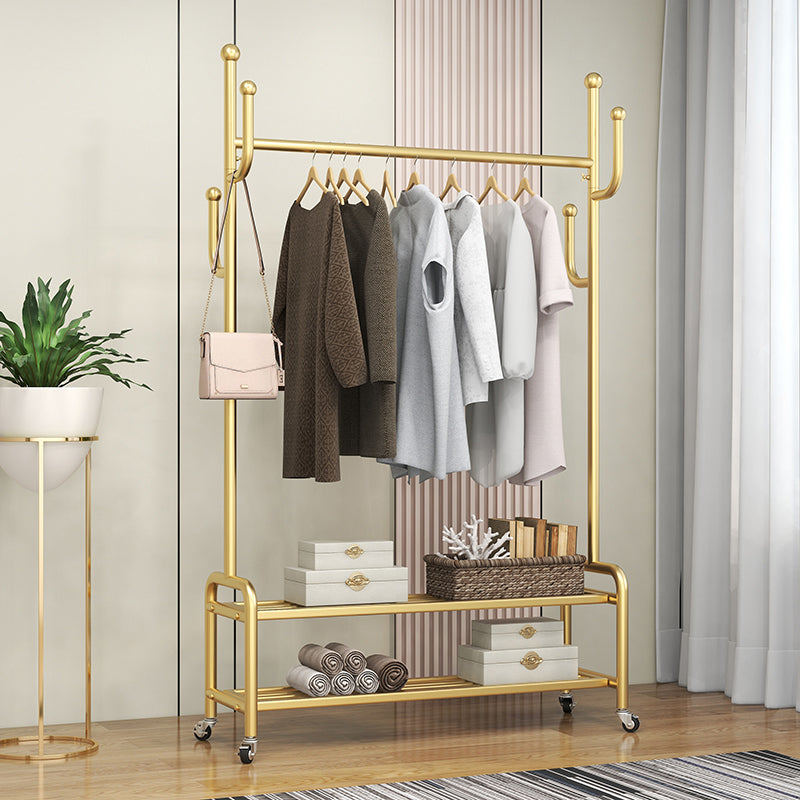 Modern Coat Hanger Solid Color Coat Hooks Coat Rack with Storage Shelving