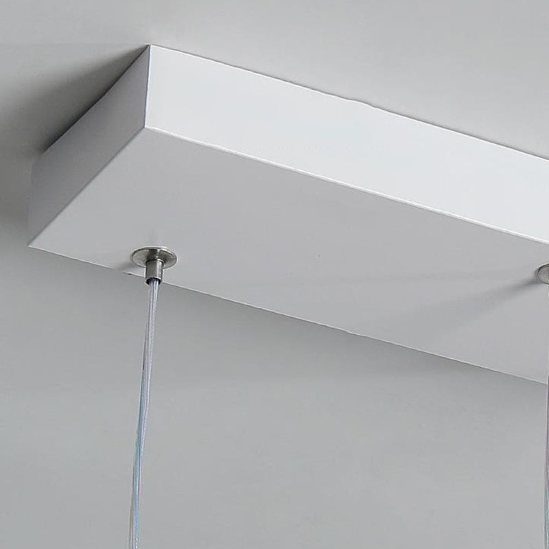 White Ceiling Light LED Contemporary Kitchen Island Lighting for Dining Room
