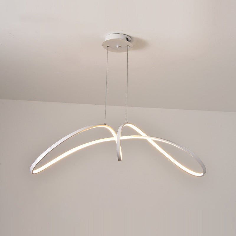 LED White/Black Ceiling Light Contemporary Kitchen Island Lighting for Room