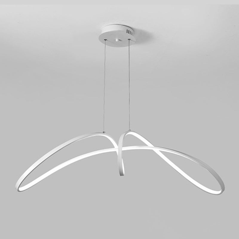 LED White/Black Ceiling Light Contemporary Kitchen Island Lighting for Room