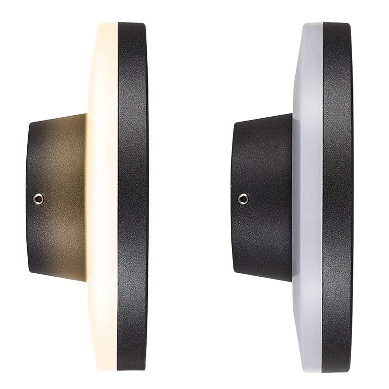 Geometric Shape Wall Lamp Modern Style Metal 1 Lights Wall Light in Black