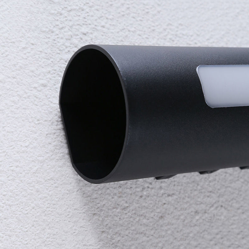 Cylinder Shape Wall Lamp Modern Style Metal 2 Lights Wall Light for Outdoor