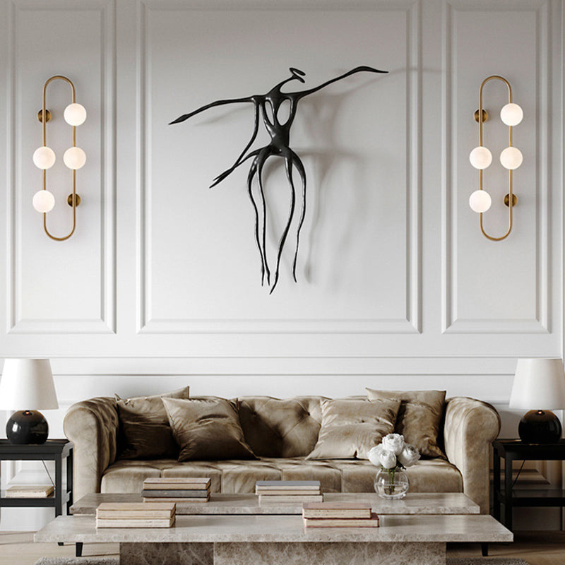 4 Light Unique Shape Wall Light Fixture Modern Wall Mounted Lighting for Living Room