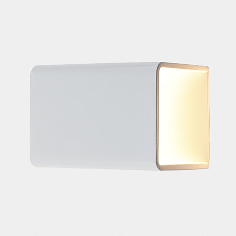 Modern Style Square Shape Wall Light Aluminum 2 Lights Sconces for Bedroom