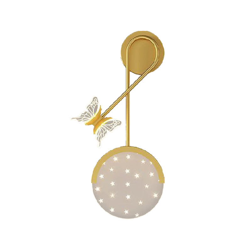 Pink / Gold 2 - Light LED Wall Flush Mount Acrylic Modern Wall Lighting Fixture