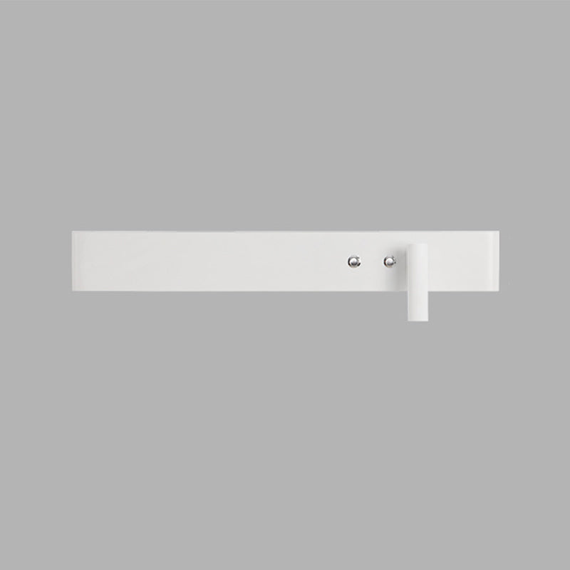 Modern Single White/Black Wall Mounted Sconce Metallic LED Wall Light