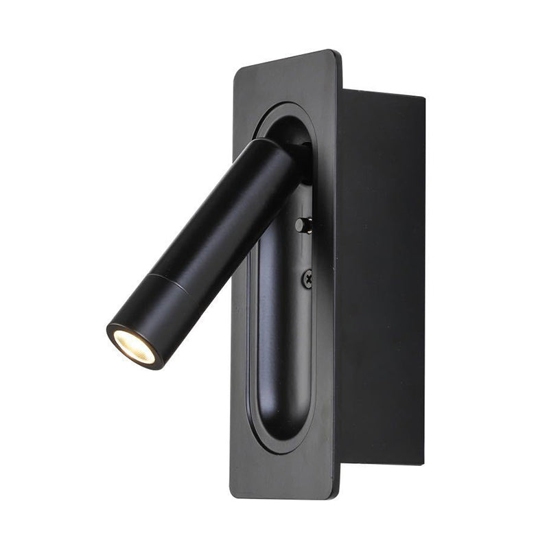 Single Modern Polished Finish Wall Mounted Sconce Metal LED Wall Light