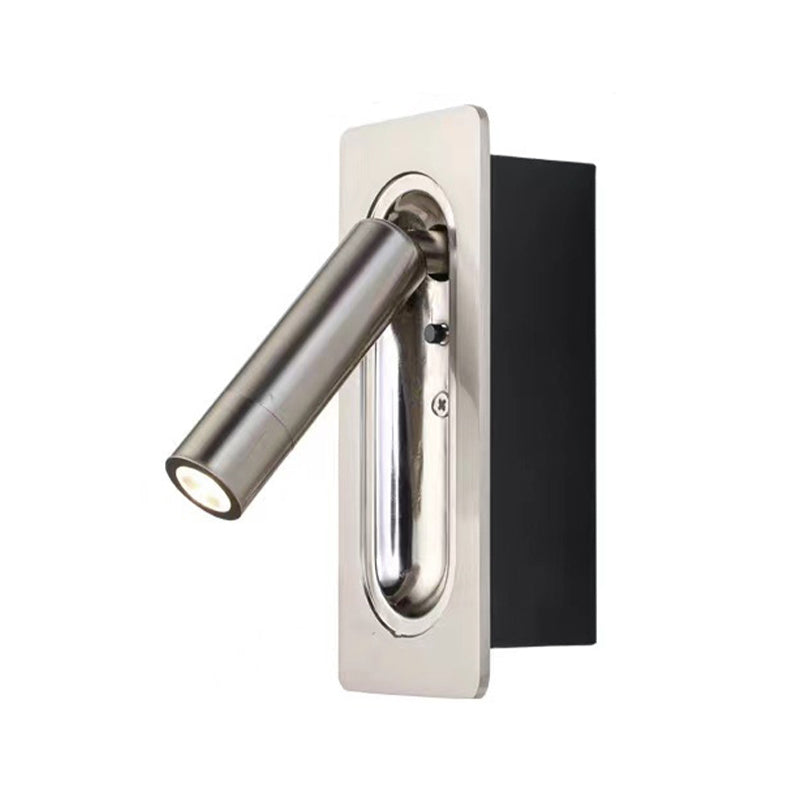 Single Modern Polished Finish Wall Mounted Sconce Metal LED Wall Light