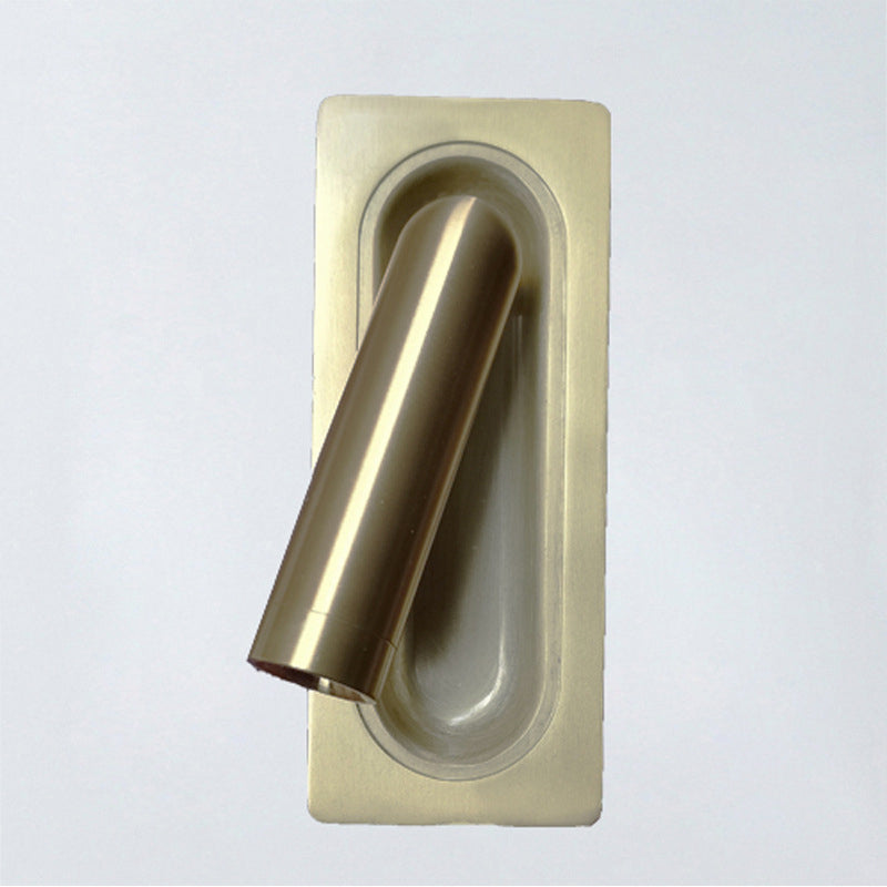 Single Modern Polished Finish Wall Mounted Sconce Metal LED Wall Light