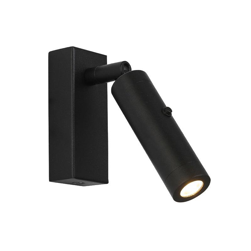 Modernism Single Nickel/Black Wall Mounted Sconce Metal Wall Light for Foyer