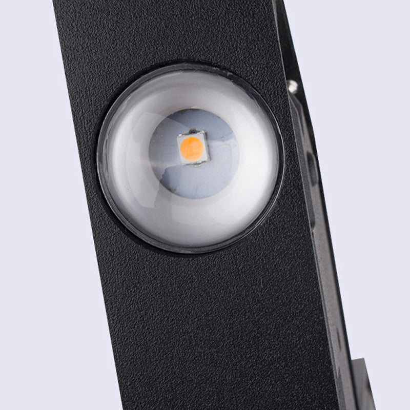 Geometric LED Wall Mount Black / White Metal Contemporary Wall Light