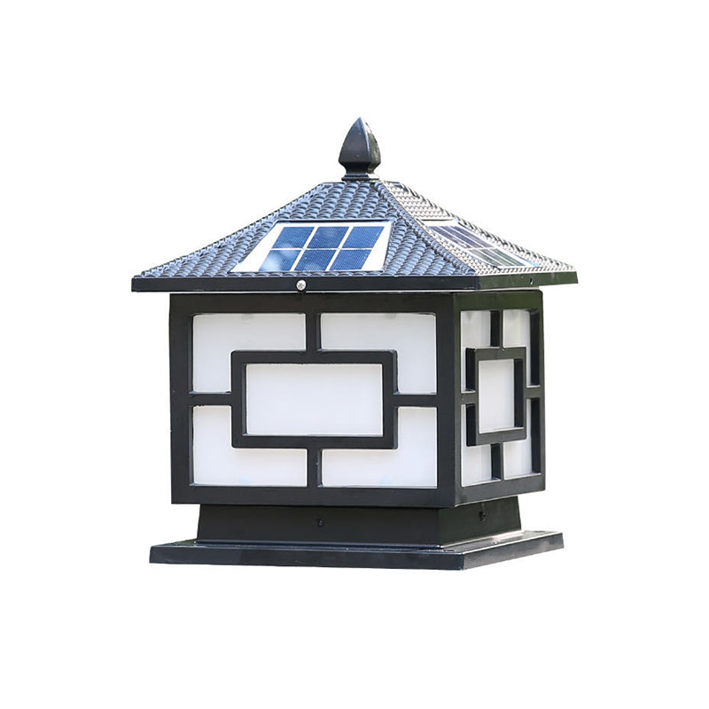 Modern Simple Aluminum Pillar Lamp Square Shape Pillar Light for Outdoor
