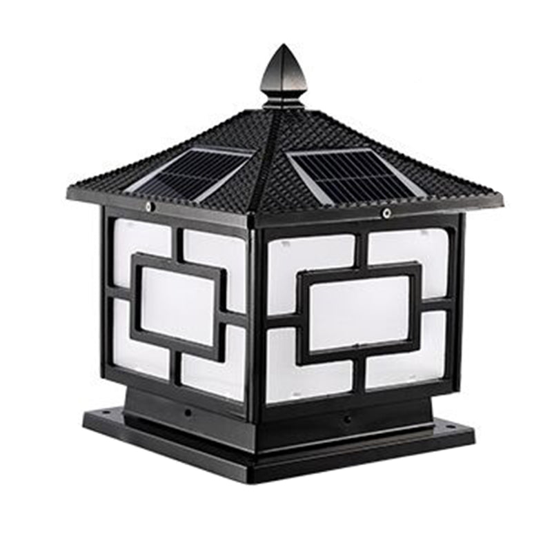 Modern Simple Aluminum Pillar Lamp Square Shape Pillar Light for Outdoor