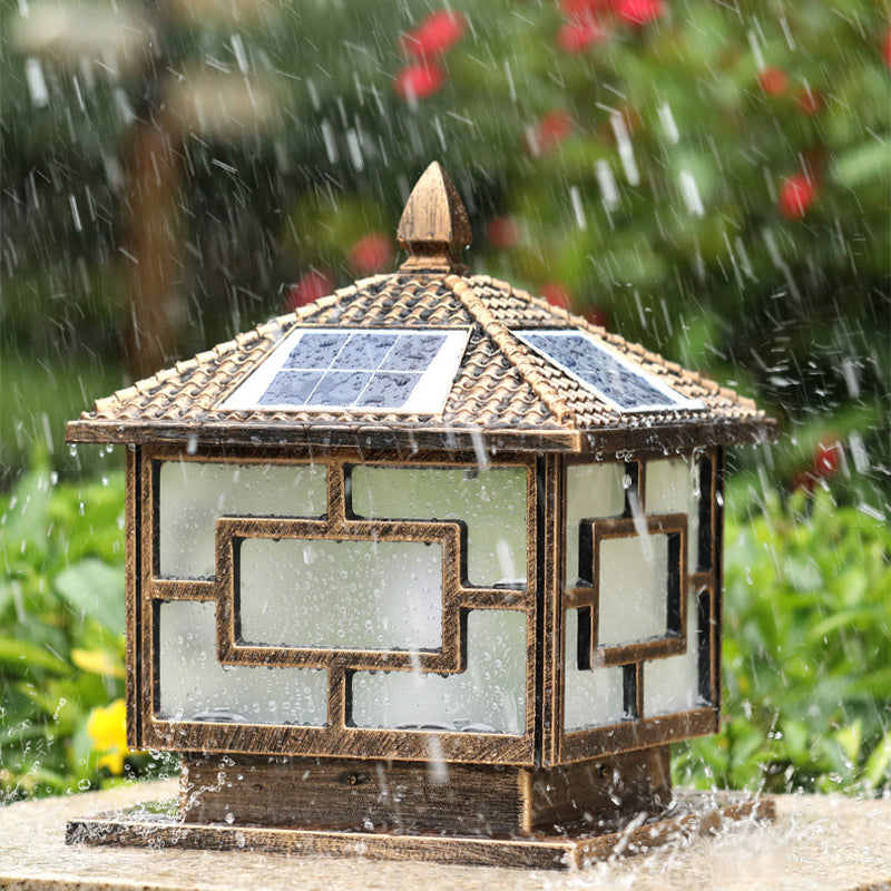 Modern Simple Aluminum Pillar Lamp Square Shape Pillar Light for Outdoor
