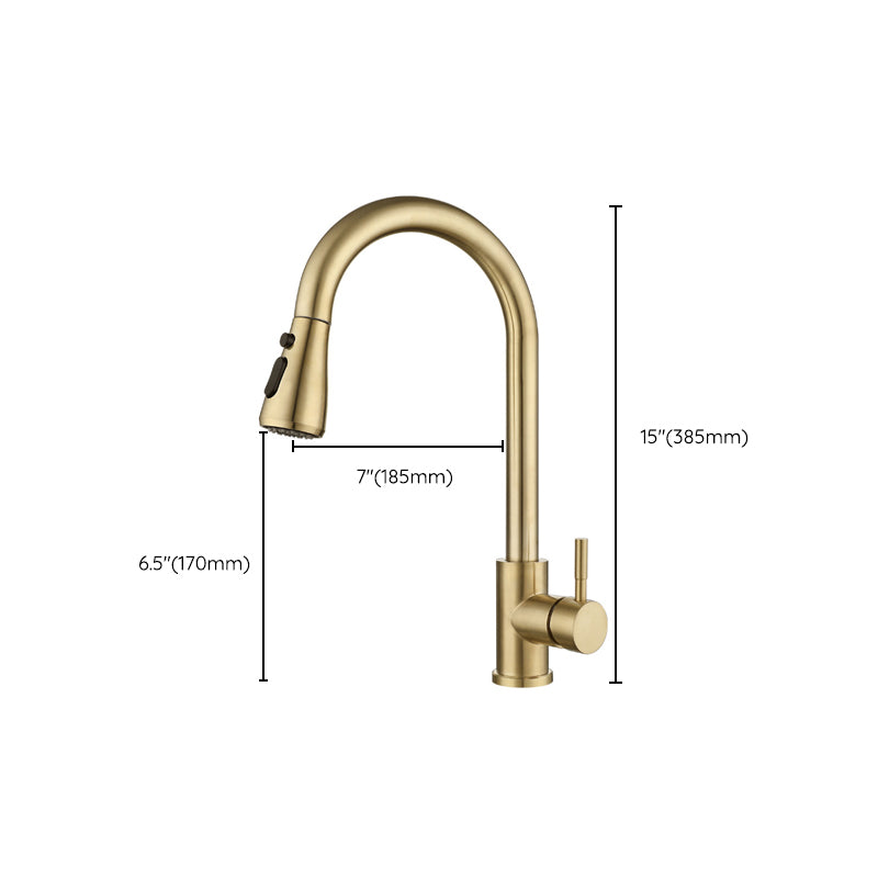 Modern Bathroom Vessel Faucet Brass Lever Handles Swivel Spout High-Arc Sink Faucet