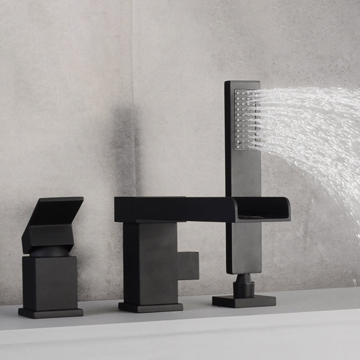 Deck Mounted Bathroom Faucet Modern Style Copper Bathroom Faucet