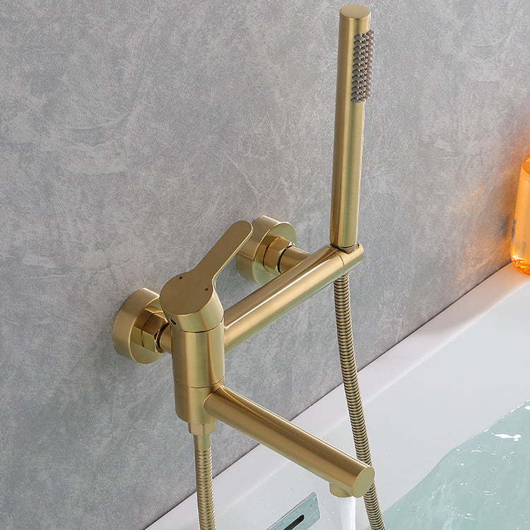 Wall Mounted Bathroom Faucet Contemporary Style Swivel Bathroom Faucet