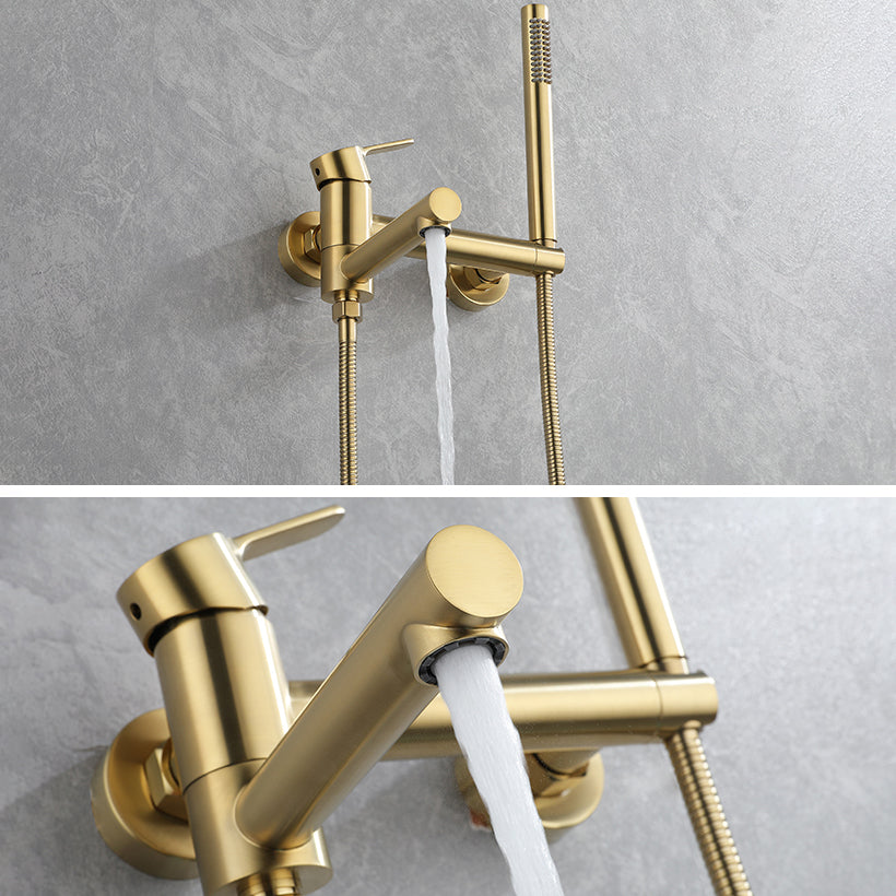 Wall Mounted Bathroom Faucet Contemporary Style Swivel Bathroom Faucet