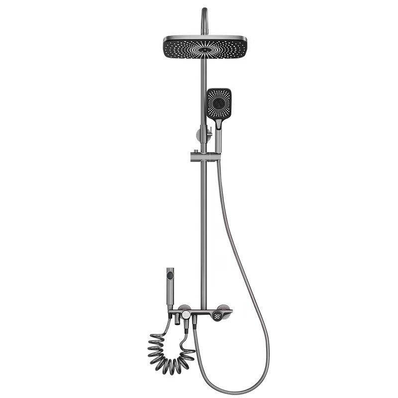Modern Wall Mounted Shower System Dual Shower Head Shower Set