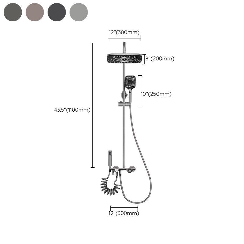 Modern Wall Mounted Shower System Dual Shower Head Shower Set