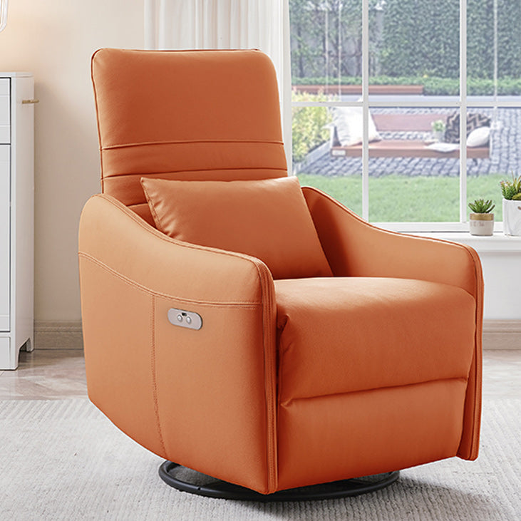 Leather Electric Standard Recliner Contemporary Style Living Room Single Recliner