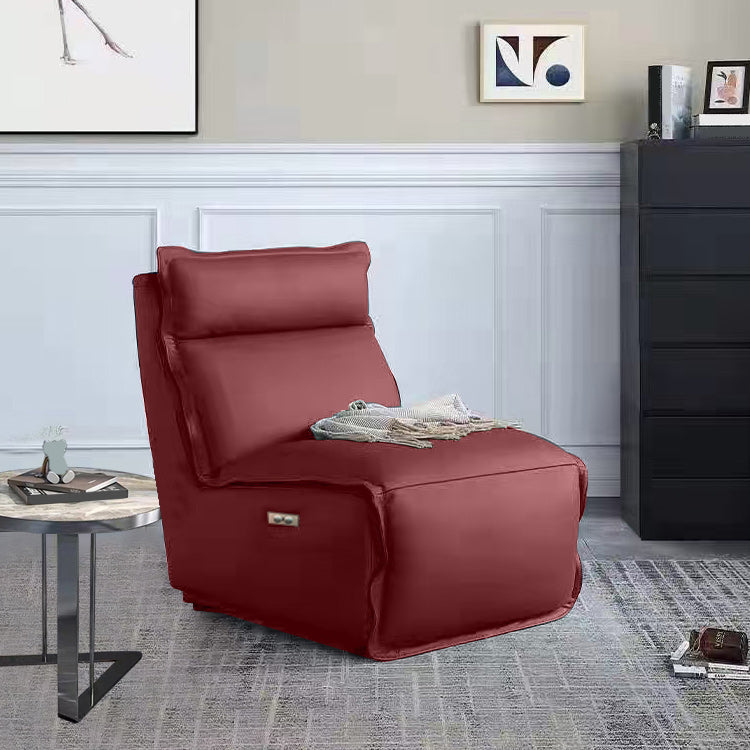 Leather Electric Standard Recliner Modern Minimalist Household Single Recliner