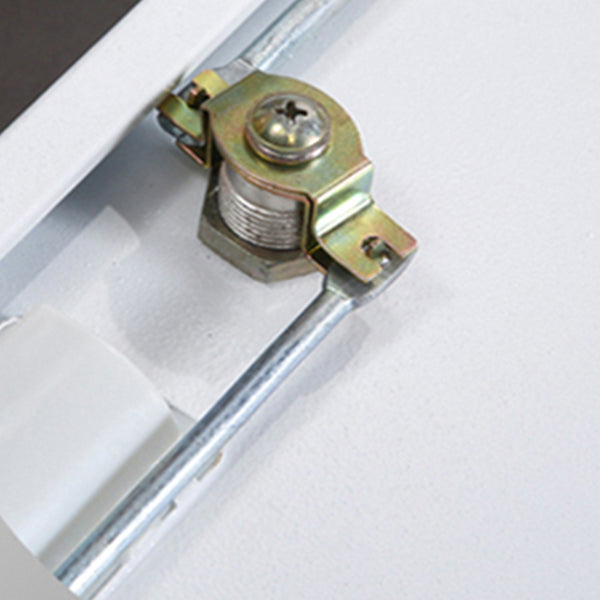 Hinged Wardrobe Cabinet with Mirror Contemporary Steel Wardrobe Armoire