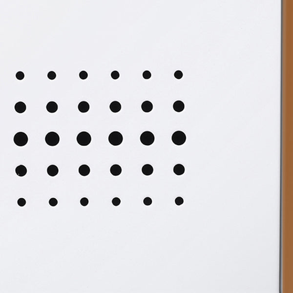 Hinged Wardrobe Armoire with Garment Rod Steel Wardrobe Cabinet