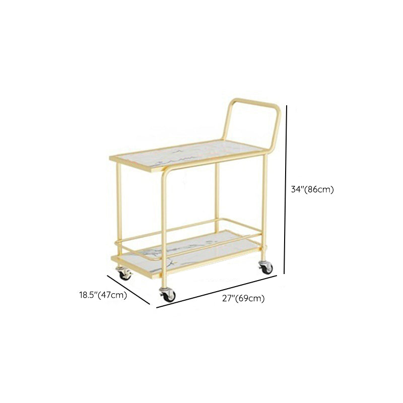 Rectangular Modern Prep Table Stone Rolling Dining Room Prep Table