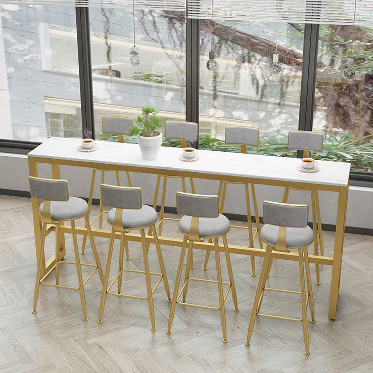 1/2/5/7/9 Pieces Pub Dining Set Modern Rectangular Table and Stool Set