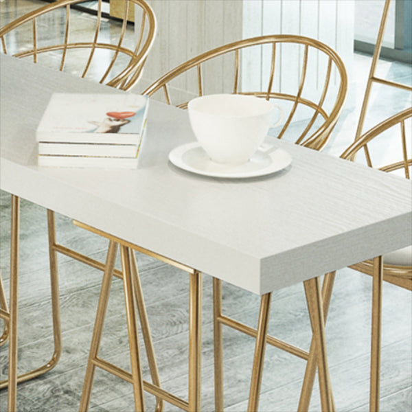 Glam Style Rectangle Counter Set 1/2/3/9 Pieces Solid Wood Bistro Set