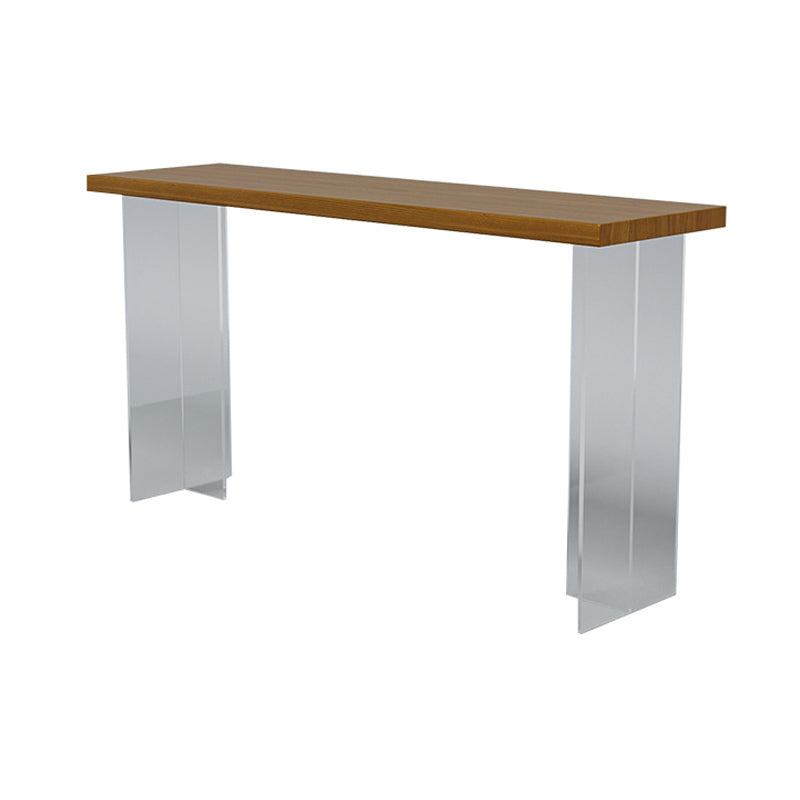 Rectangle Pub Dining Set 1/2/3/5/7 Pieces Solid Wood Counter Table with Upholstered Stools