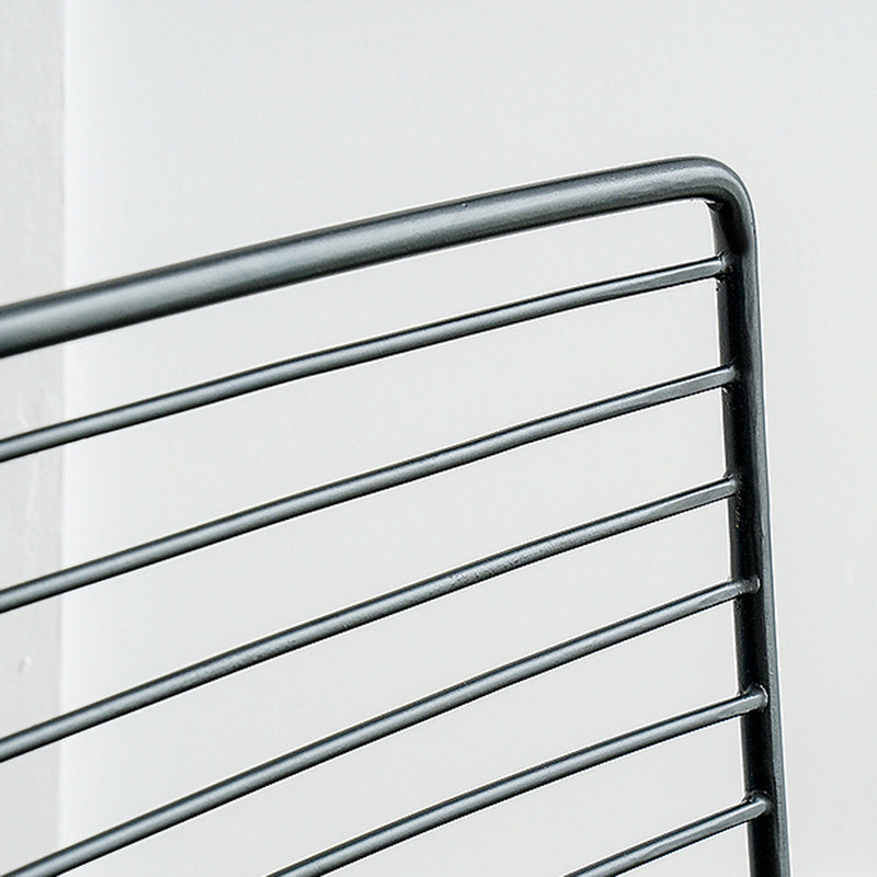 Industrial Metal Dining Room Chair Ladder Back Indoor Side Chair